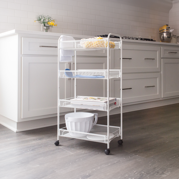 4-Tier Shelf Trolley