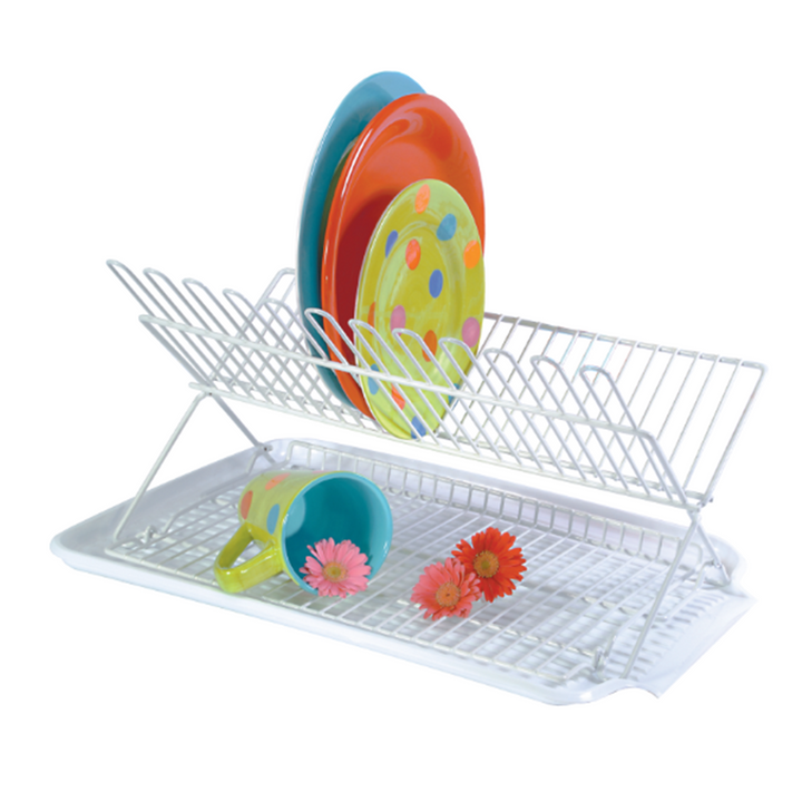 Folding Dish Rack & Drain Board Set