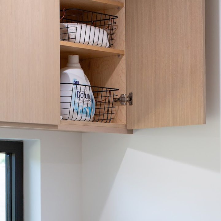Black Wire Basket (Copper Handles)