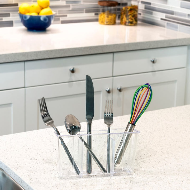 Clear Cutlery Caddy