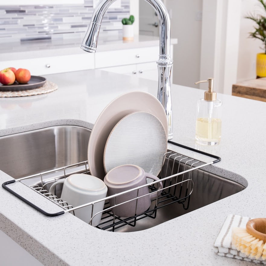 ClutterFree Over the Sink Dish Rack & Organizer 