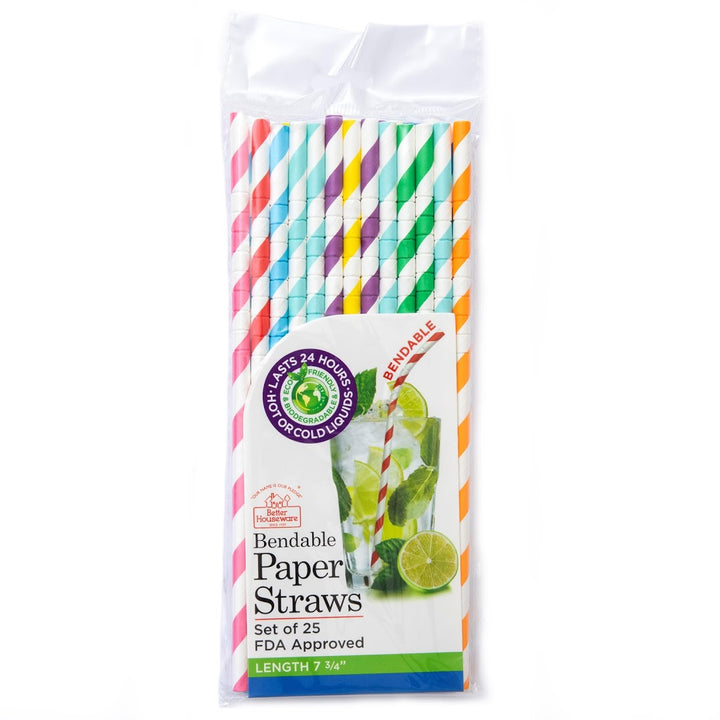 Long Lasting Bendable Paper Straws