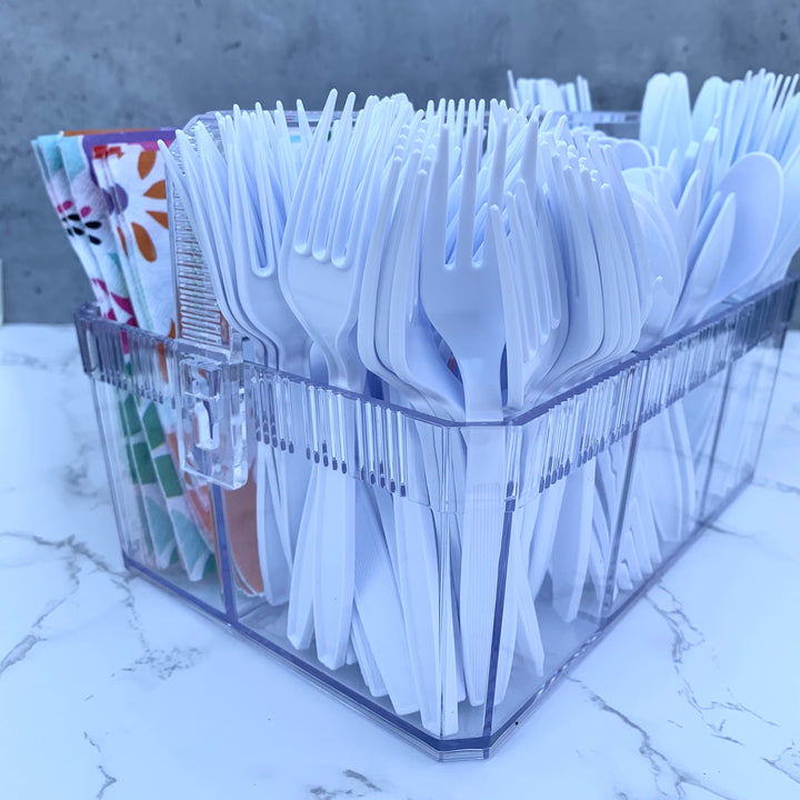 Acrylic Caddy With A Handle