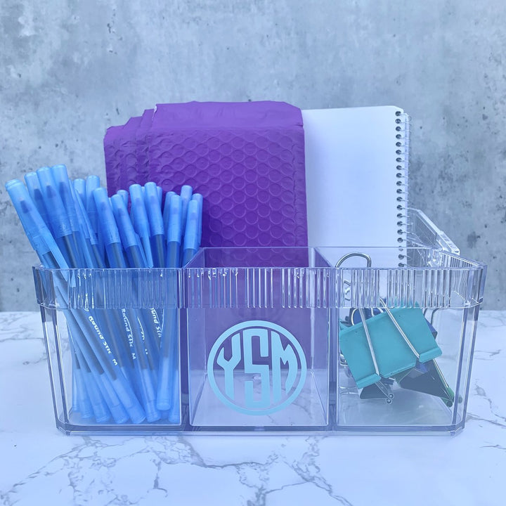 Acrylic Caddy With A Handle