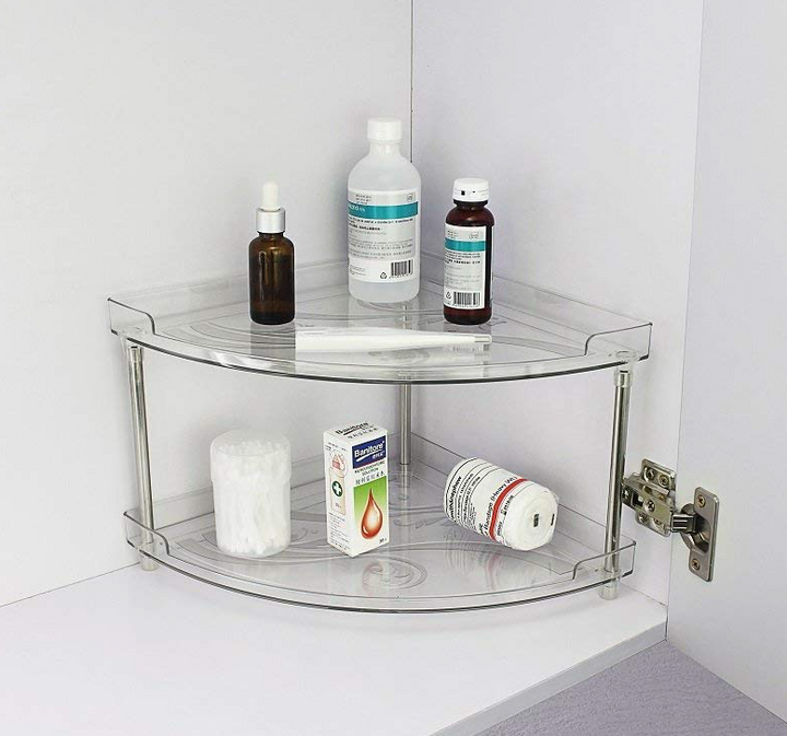 Acrylic Corner Storage Shelf