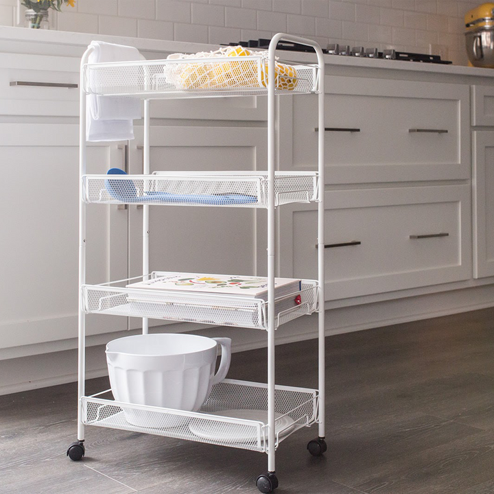 4-Tier Shelf Trolley