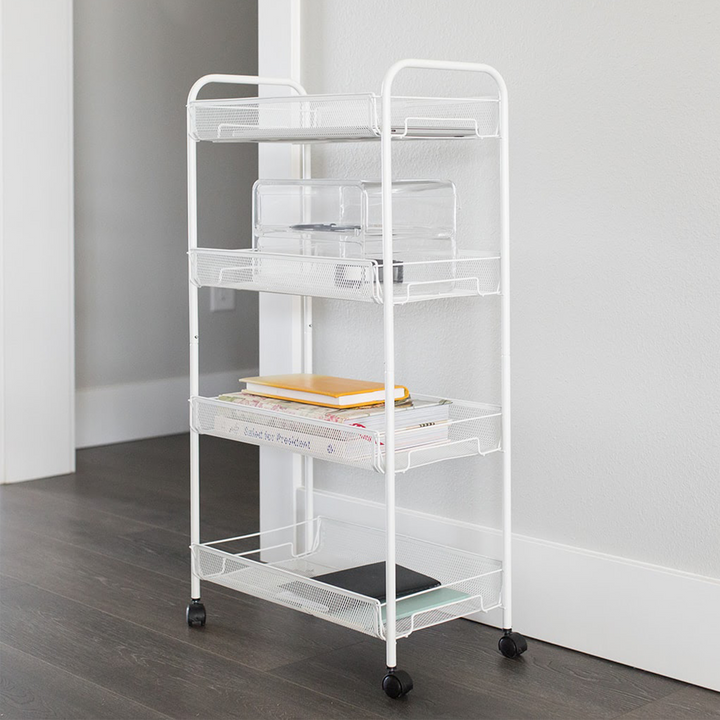4-Tier Shelf Trolley