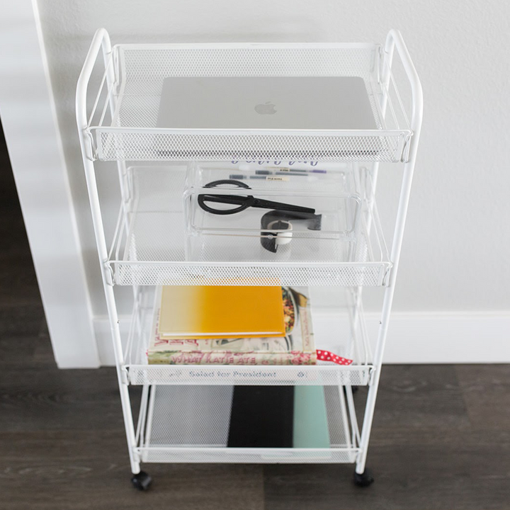 4-Tier Shelf Trolley