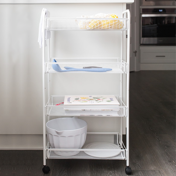 4-Tier Shelf Trolley