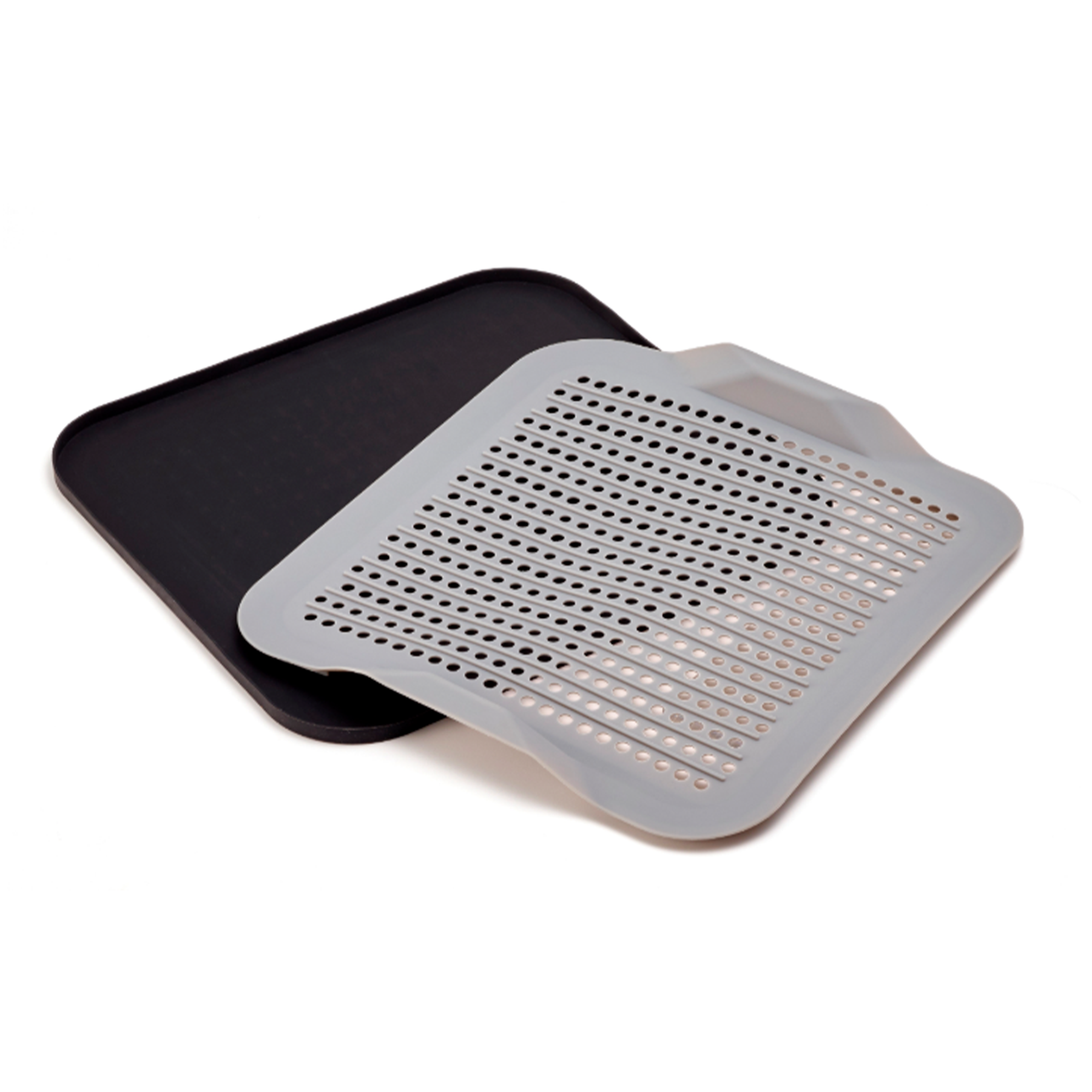 Self-Draining 2 in 1 Silicone Drying Mat and Trivet by Modern Joe's.  Premium Space Saving Dish and Glassware Silicone Mat. Made from Food-grade,  Dish