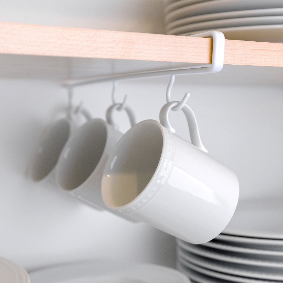Under shelf hooks for mugs hotsell