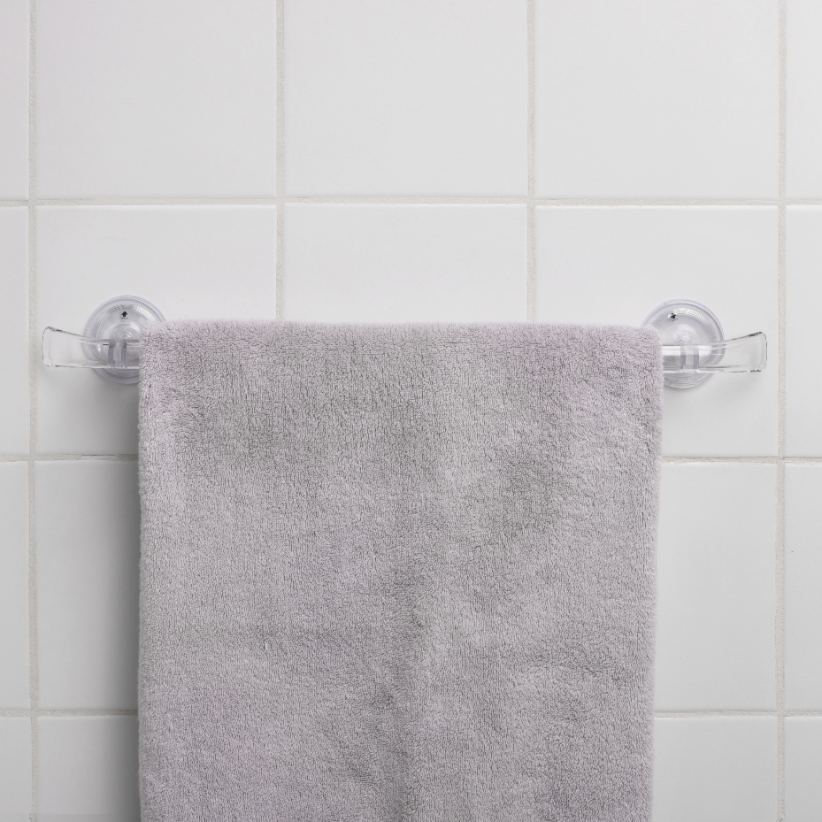 Suction discount towel bar