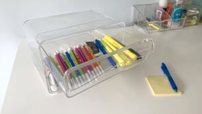 Acrylic 2-Drawer Organizer- Personalized