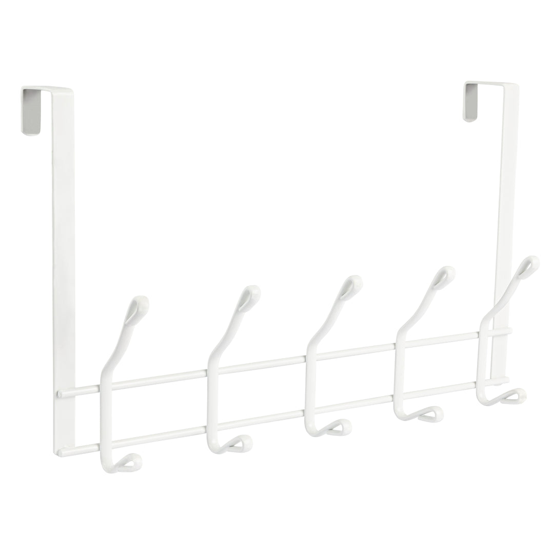 6-Hook Over-The-Door Organizer Rack – Hang Coats, Hats, Towels, Save Space, Steel Build