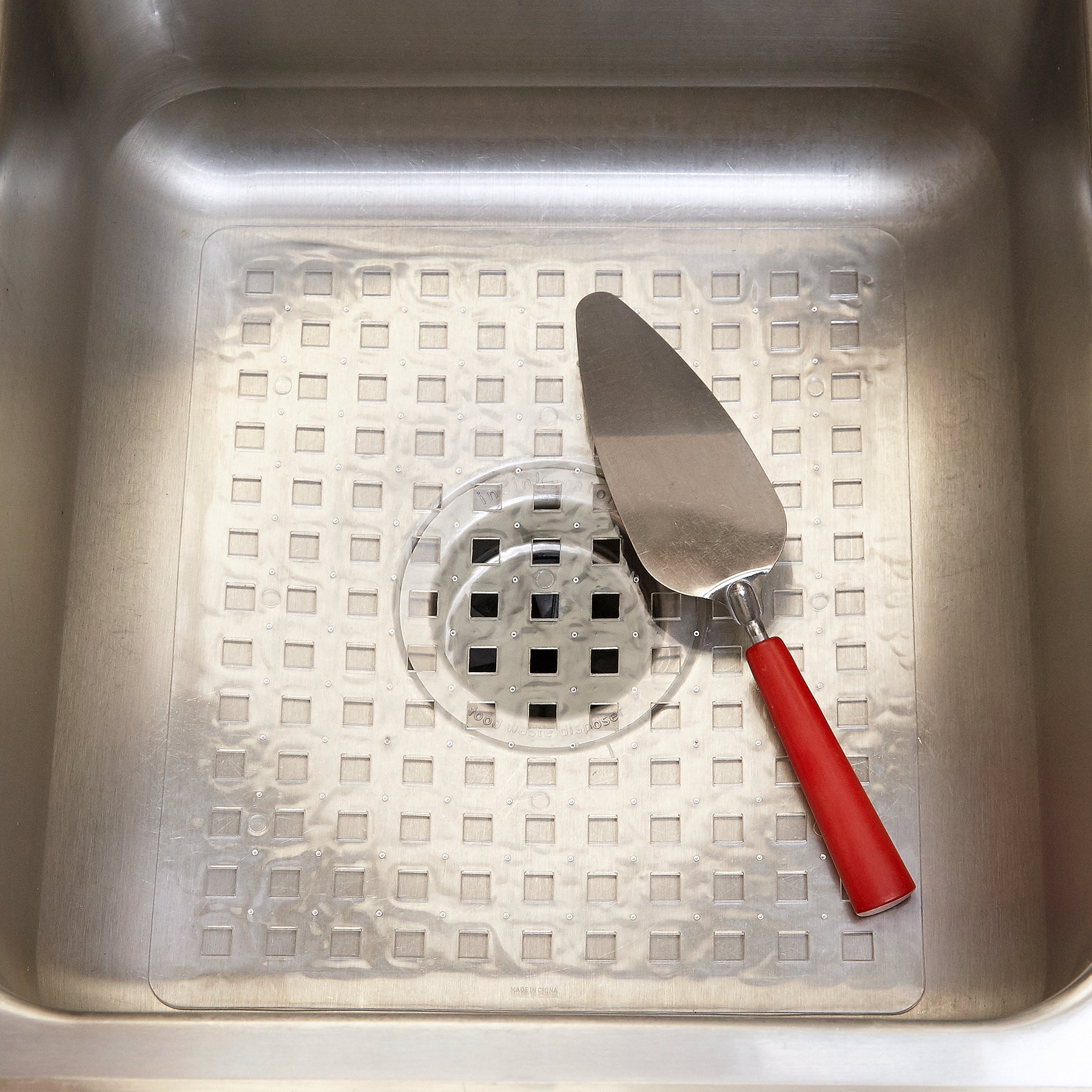 thumbnail image 2 of Clear Floral PVC Sink Mat 11.5x15.25 – Dependable Industries Kitchen Dish Protector 2 of 3