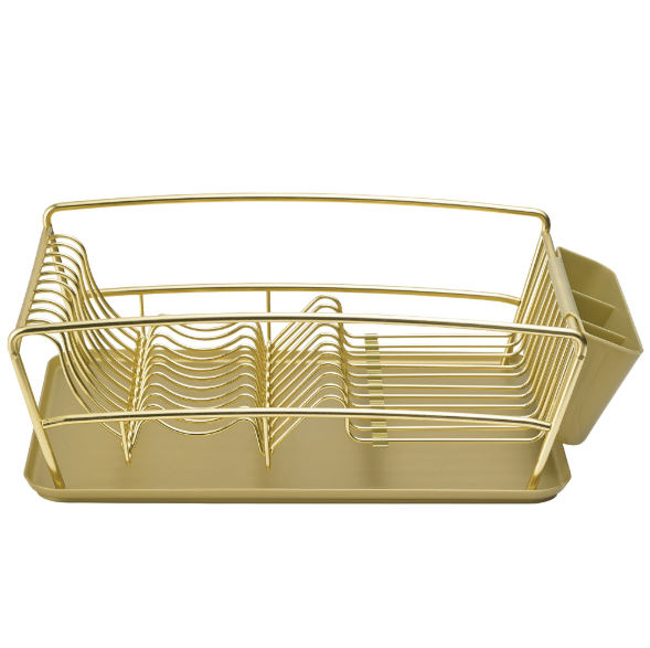 Gold Dish Rack Set (3-Piece Dish Rack Set)