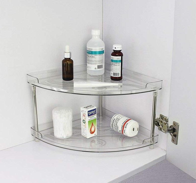 Buy Acrylic Lucite Clear Bathroom Corner Shelf from Shenzhen