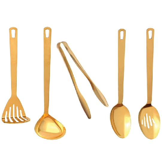 5-Piece Chef's Tools Set: Gold Collection