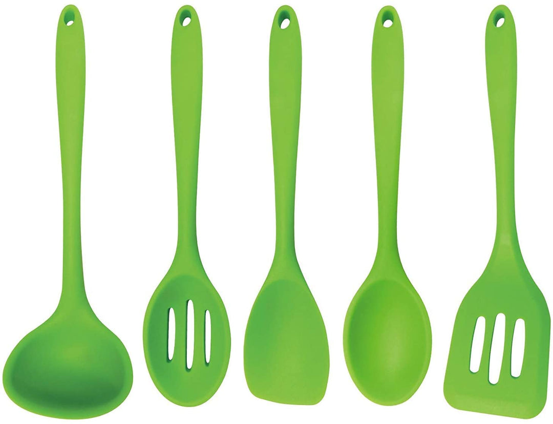 Better Houseware 5PIECE Silicone Cooking Utensil Set Green