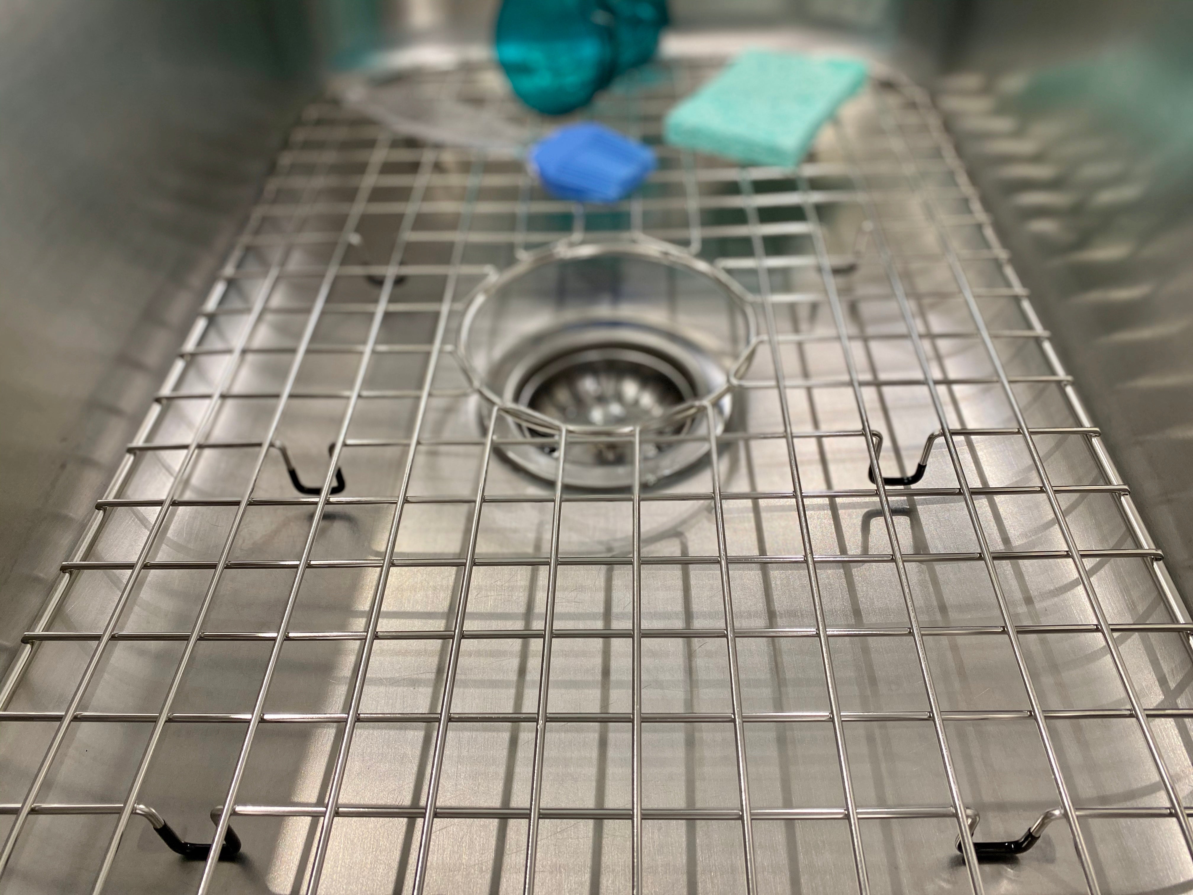 Kitchen sink protector online rack